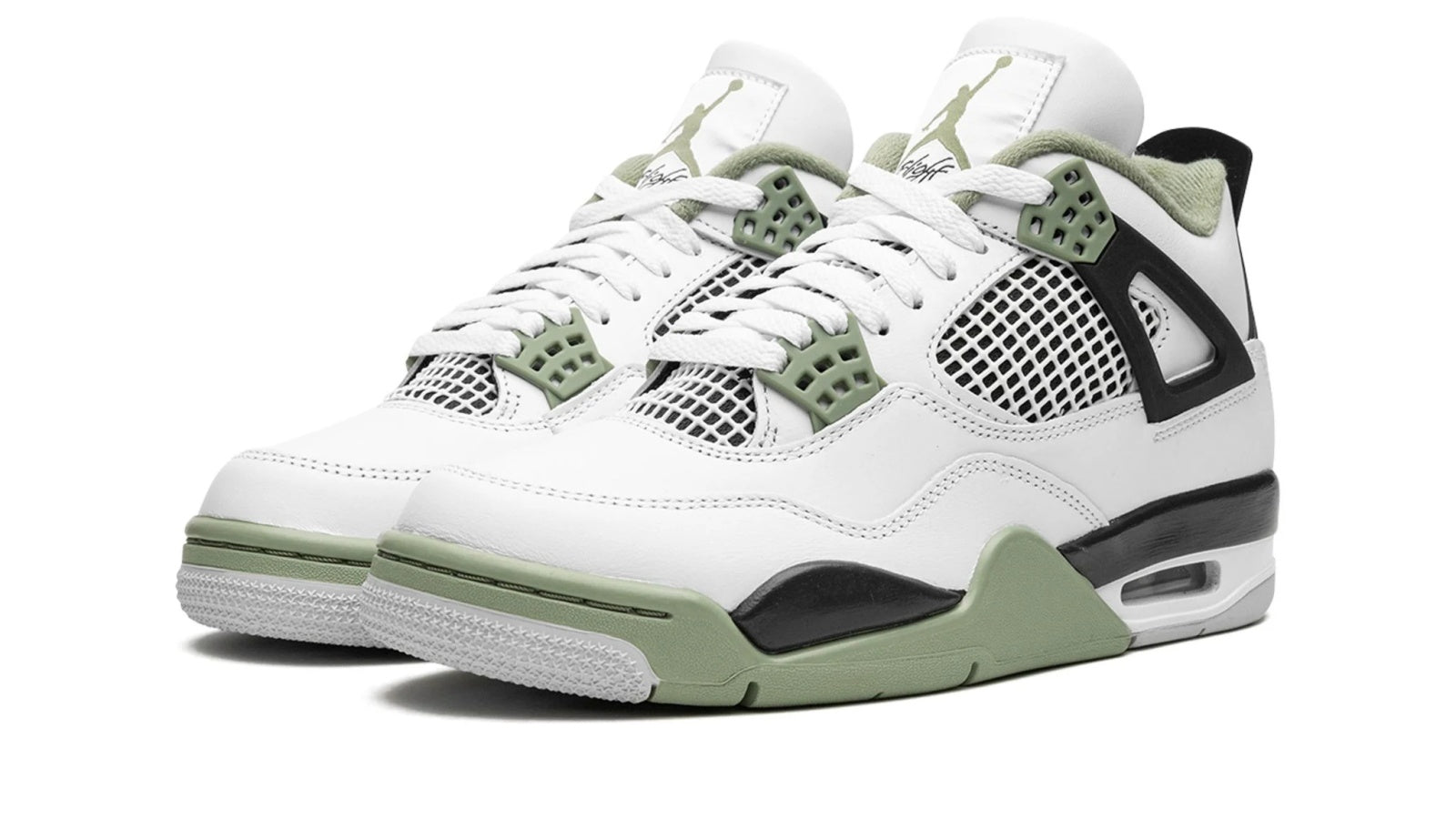 AIR JORDAN 4 RETRO WMNS "Seafoam / Oil Green"