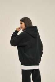 350G Fleece Zip Women Hoodie