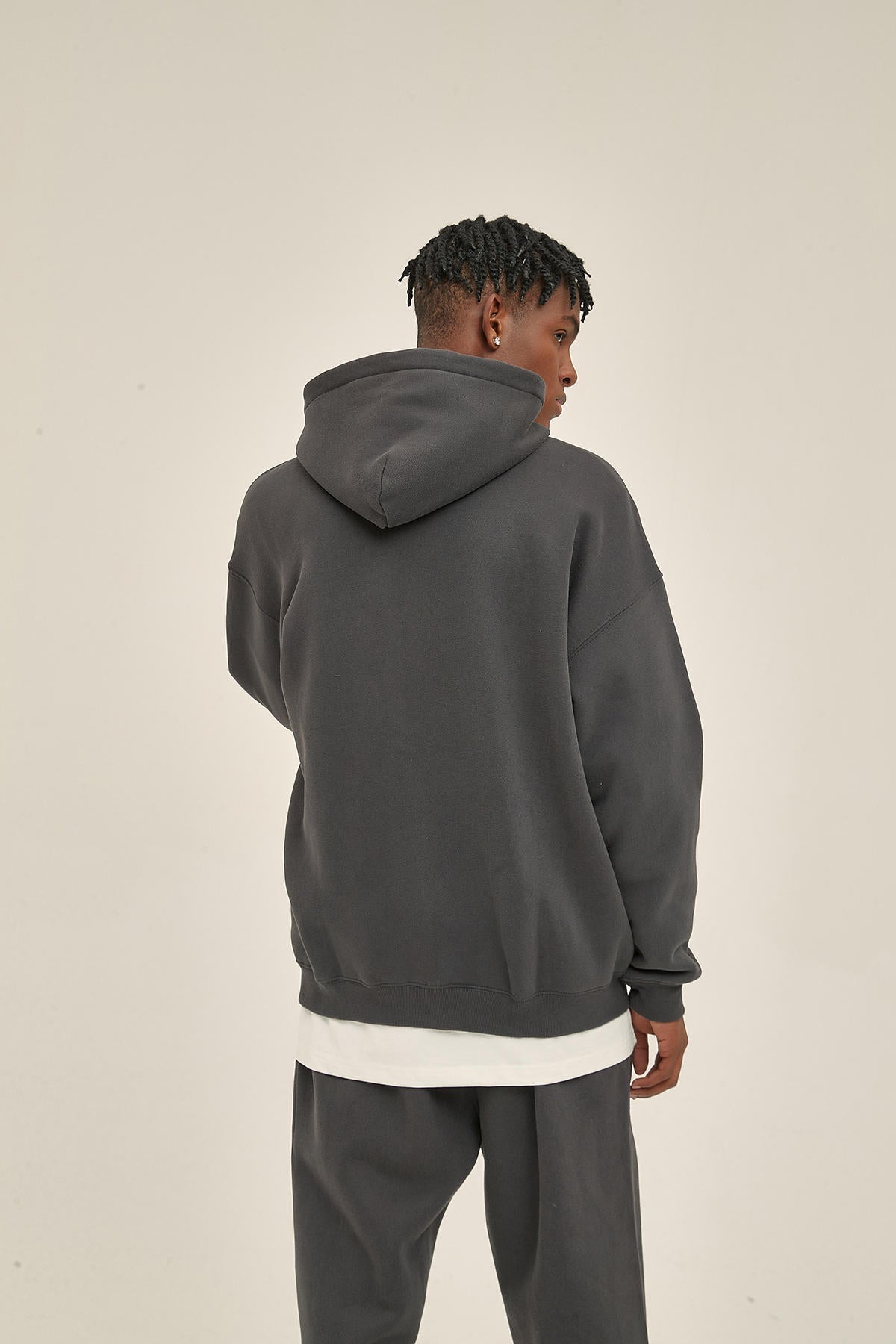 350G Fleece Zip Men Hoodie