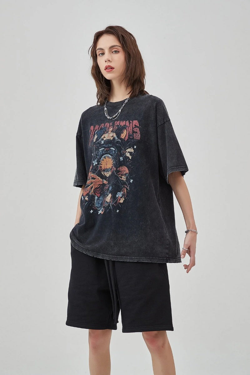 Naruto Print Cotton Women T-Shirt
