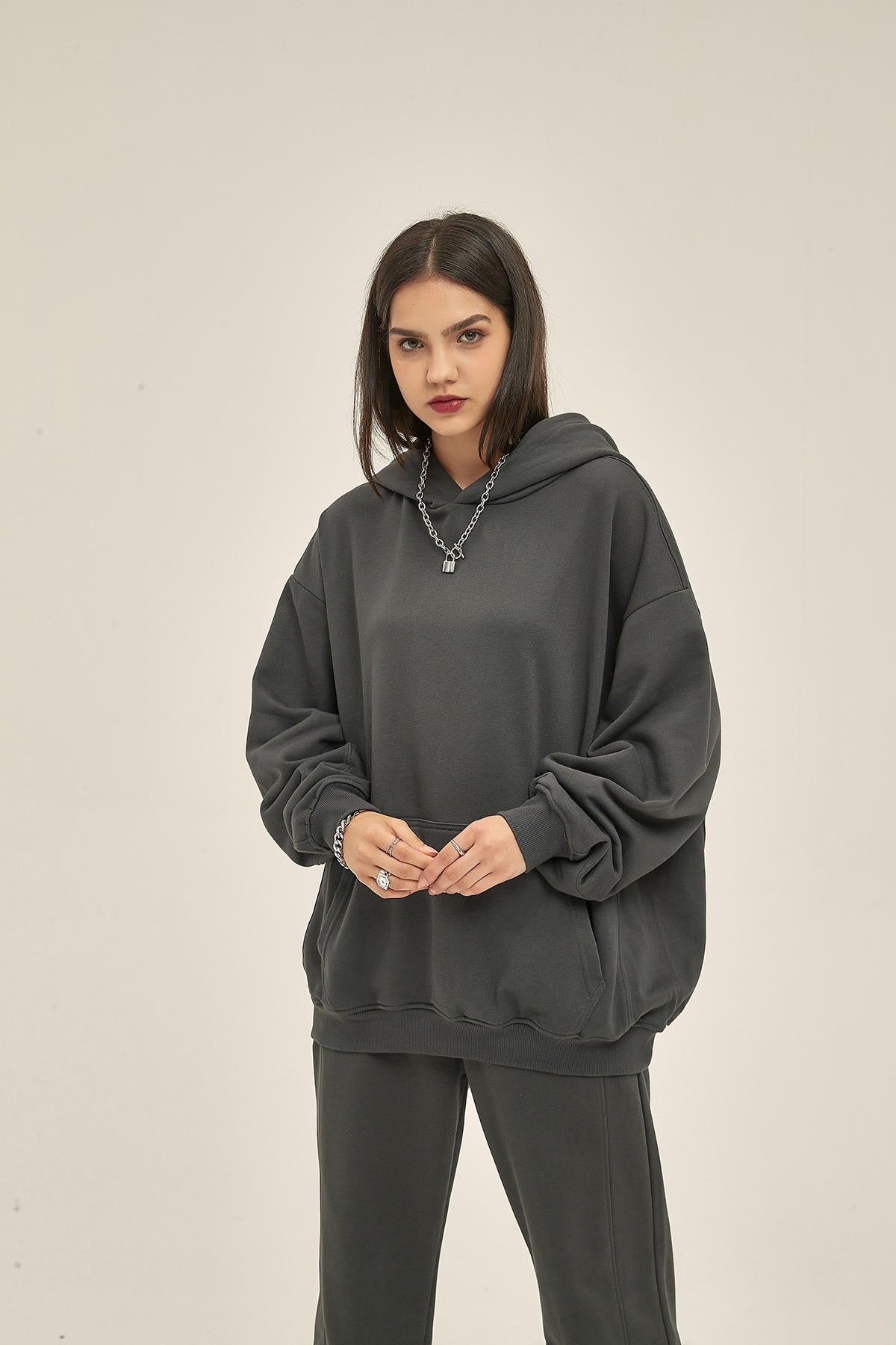 350G Loose Sports Women Hoodie