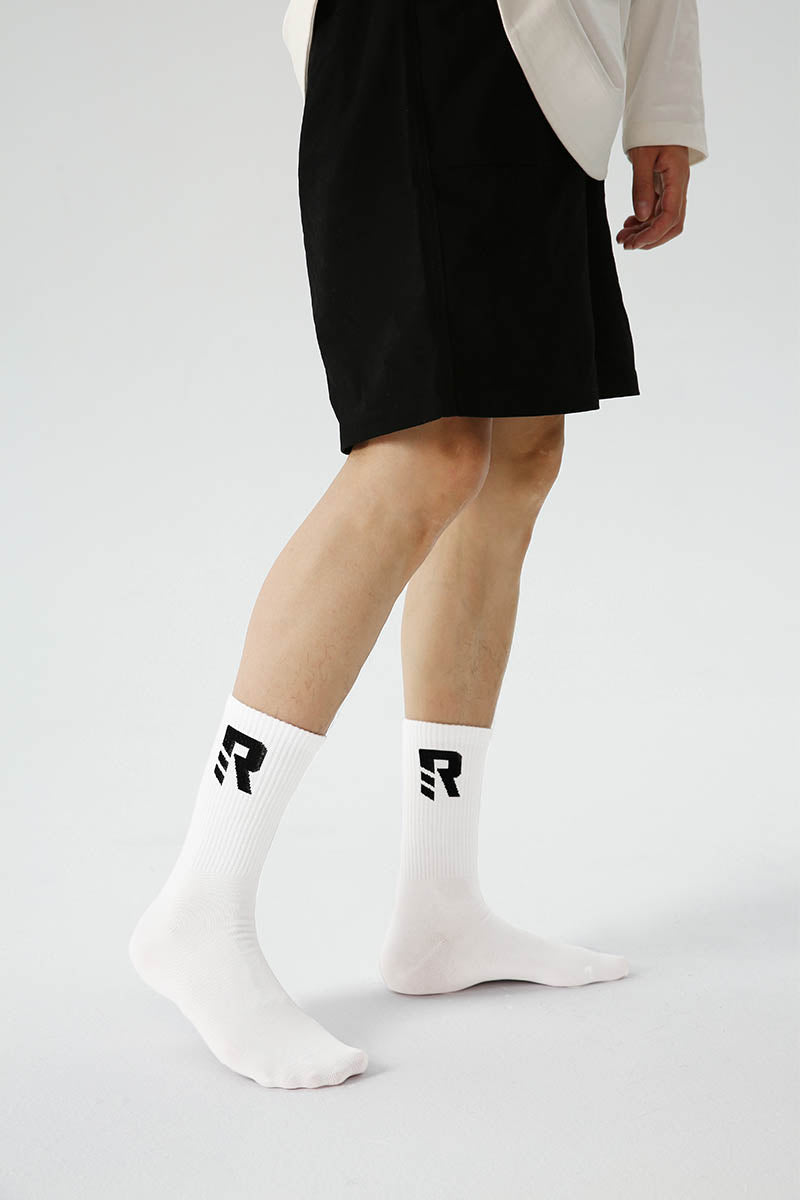 Letter R Printed Men Socks