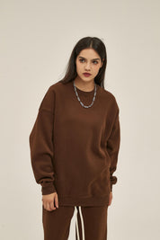 350G Fleece Women Long Sleeve Sweatshirt