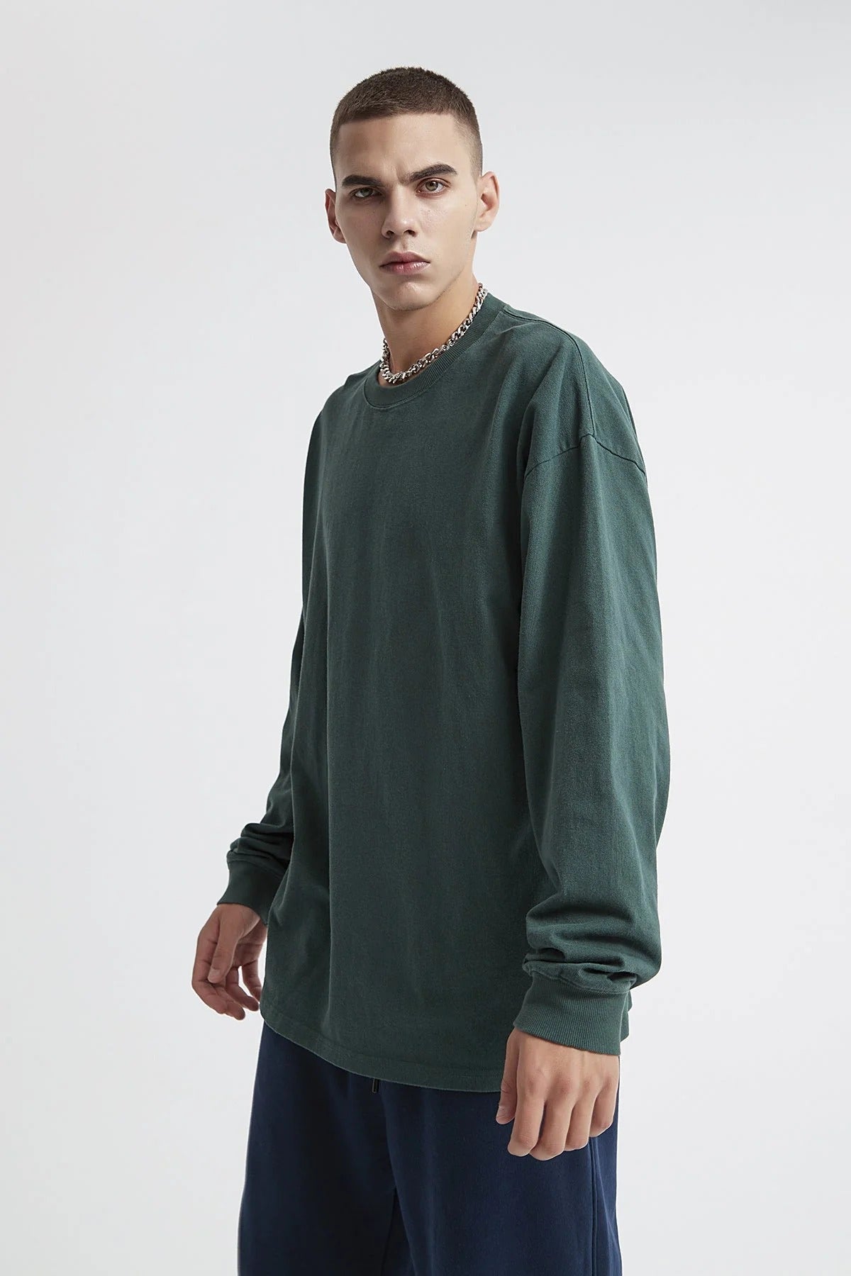 Washed Men Long Sleeve T-Shirt