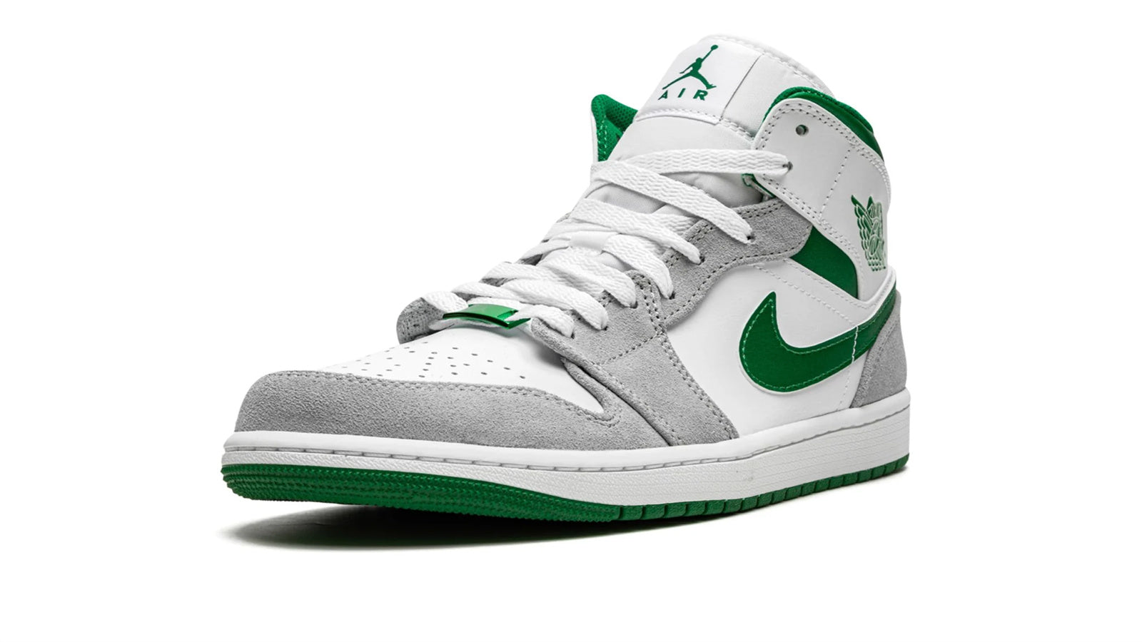 Air Jordan 1 MID SE "Grey / Pine Green / White"