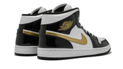 Air Jordan 1 Mid SE "Black Gold Patent Leather"