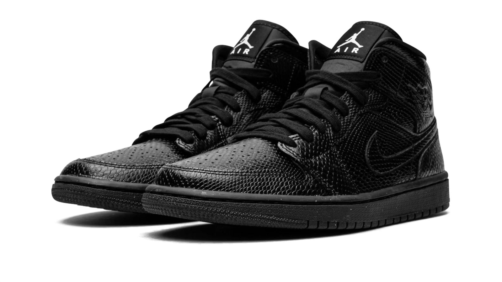 AIR JORDAN 1 MID WMNS "Black Snakeskin"