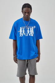 Shadow Print Loose Men T-Shirt