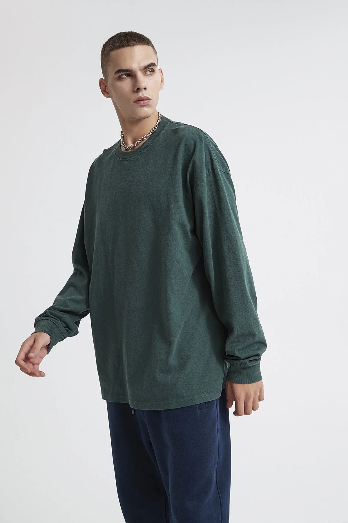 Washed Men Long Sleeve T-Shirt