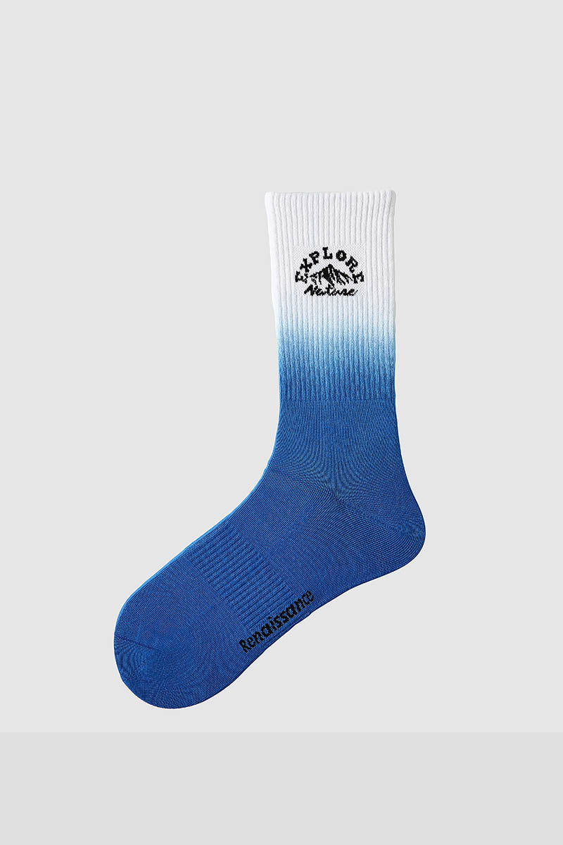 Gradient Print Men Socks