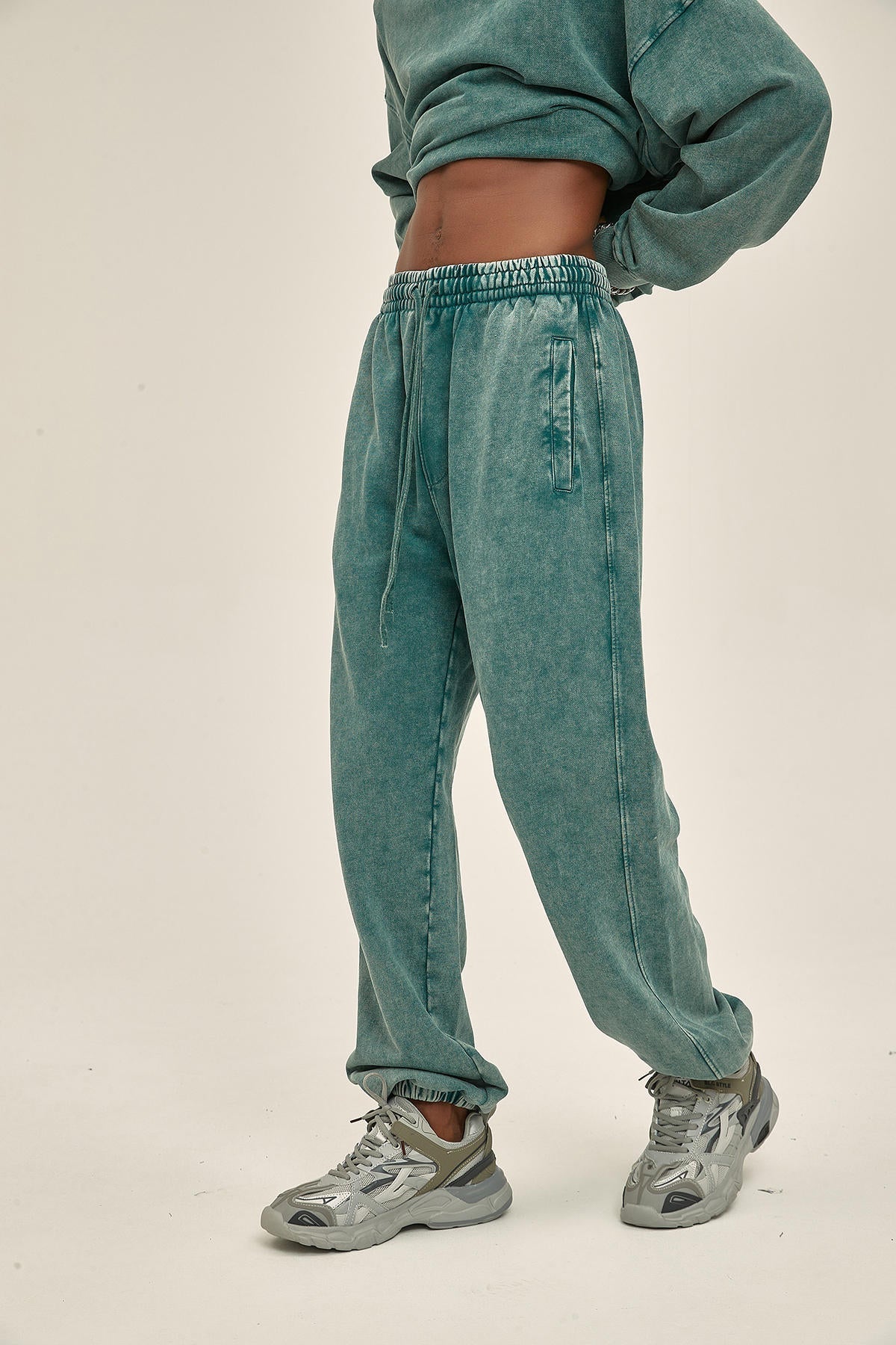 420G Batik Distressed Sports Men Pants