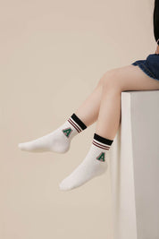 Striped Puppy Kids Socks