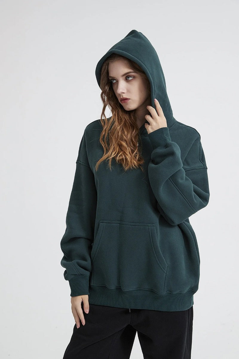 Solid Color Basic Women Hoodie