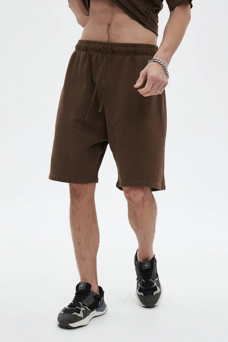 420G Loose Drawstring Track Men Shorts