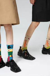 Abstract Pattern Simple Women Socks