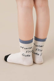 Graphic Letter Children Socks