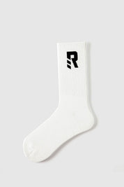 Letter R Printed Men Socks