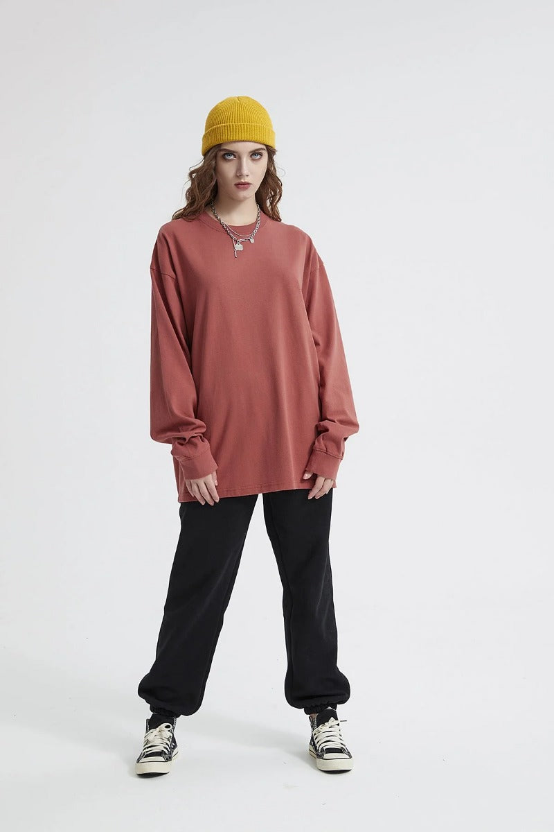 Washed Women Long Sleeve T-Shirt