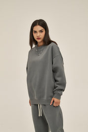350G Fleece Women Long Sleeve Sweatshirt