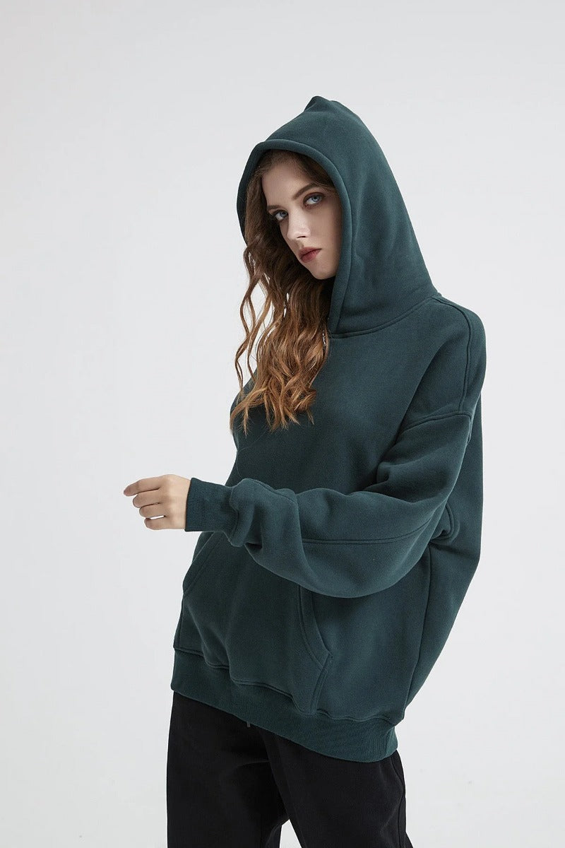 Solid Color Basic Women Hoodie