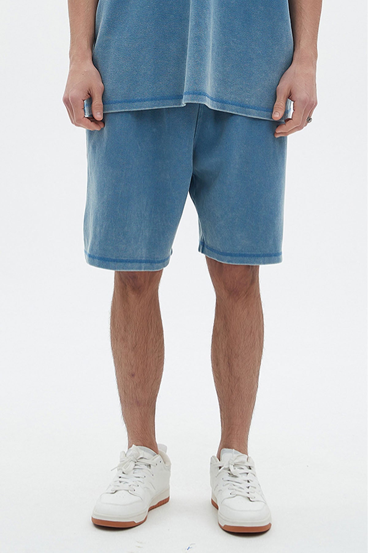 400G Cotton Vintage Men Shorts