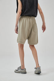 Loose Drawstring Track Men Shorts