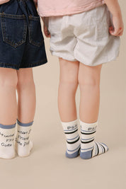 Graphic Letter Children Socks
