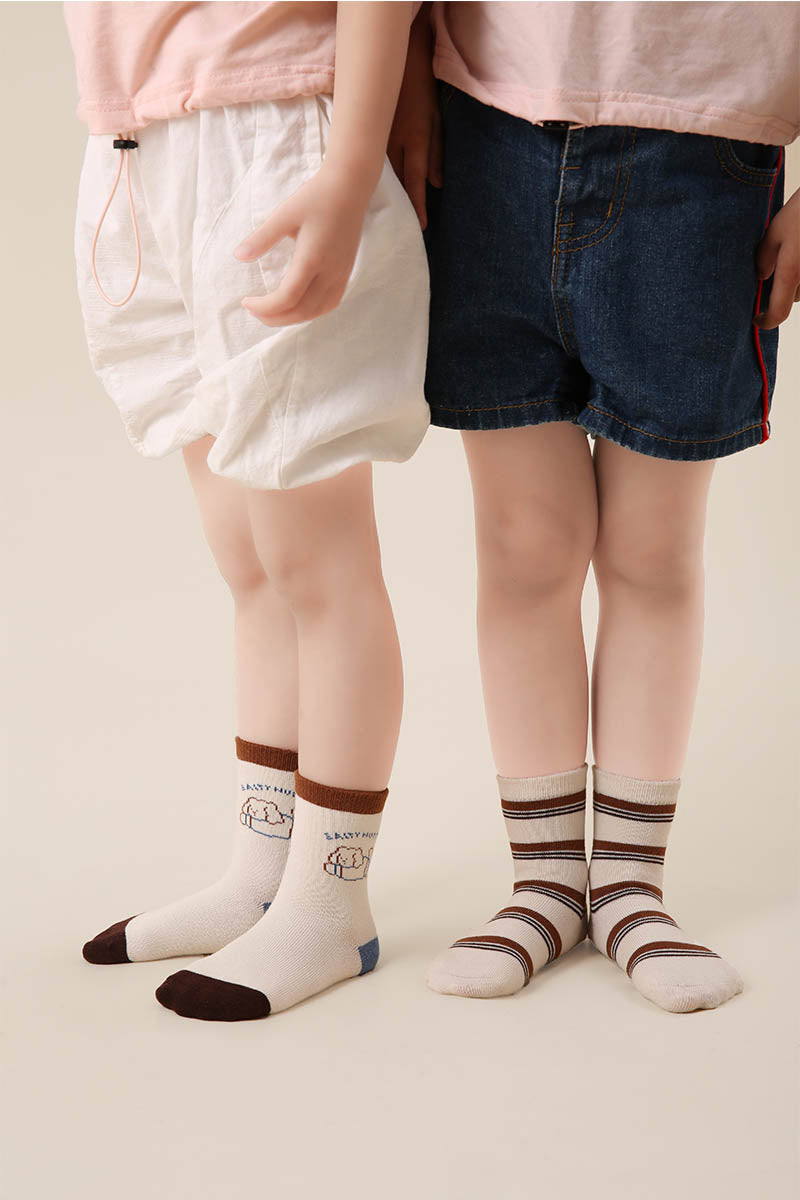 M Line Letter Children Socks