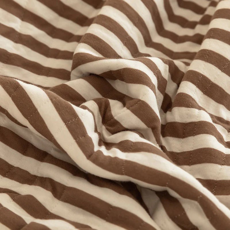 100% Cotton Striped Summer Quilt