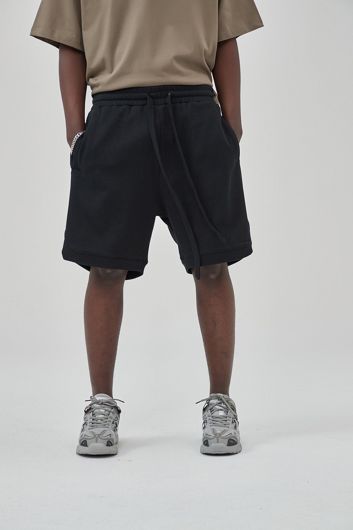 Loose Drawstring Track Men Shorts