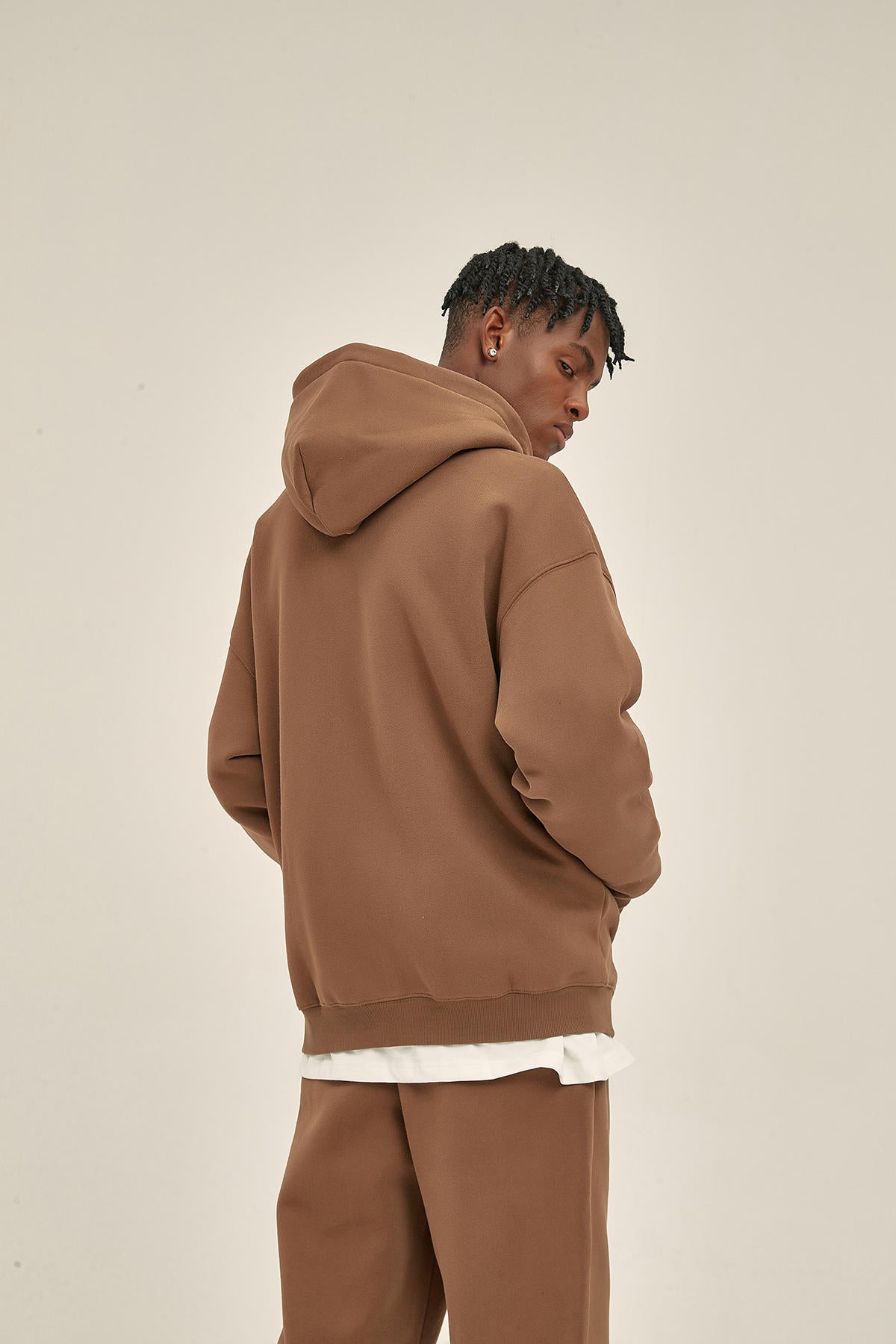 350G Fleece Zip Men Hoodie