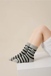 Striped Puppy Kids Socks