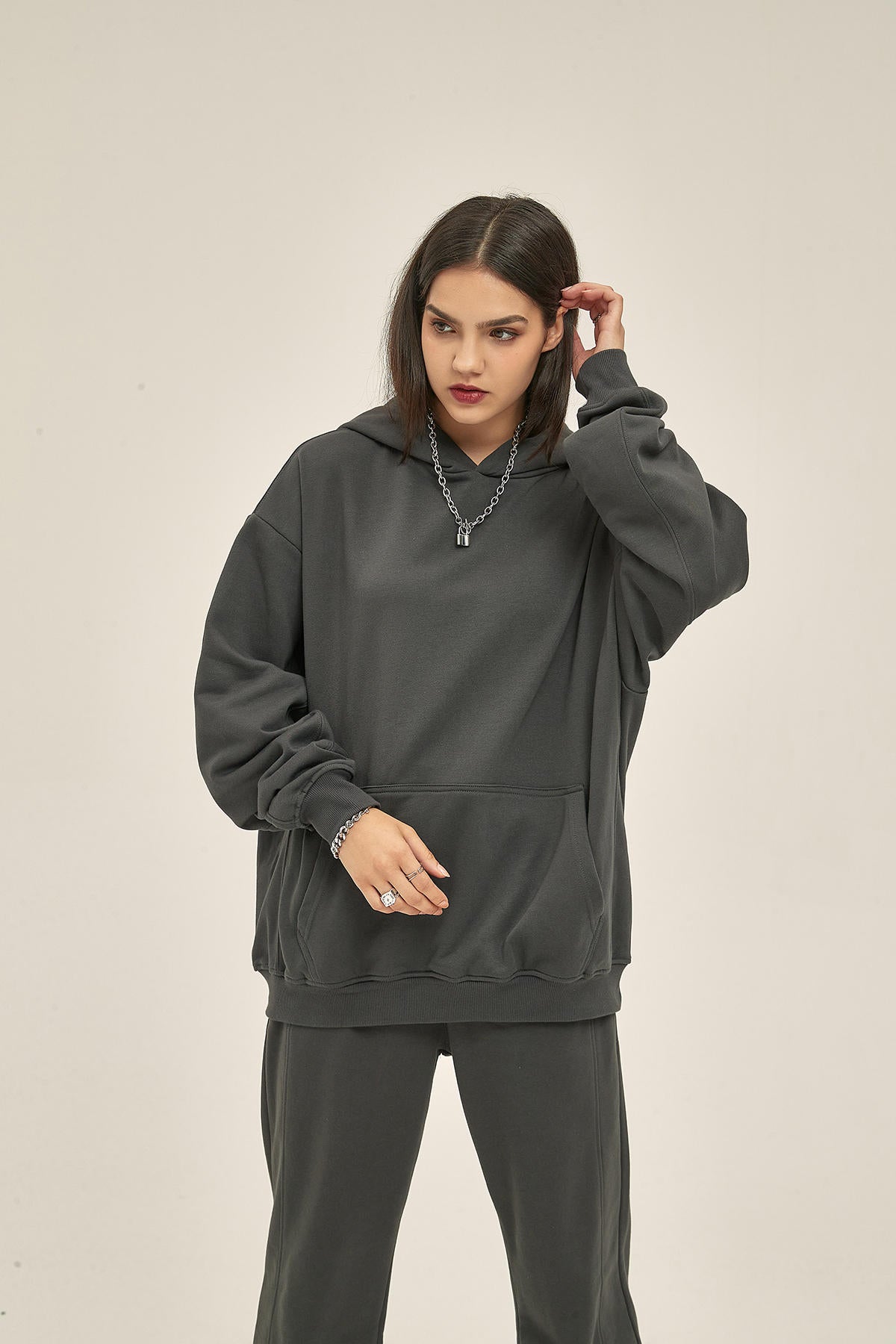 350G Loose Sports Women Hoodie