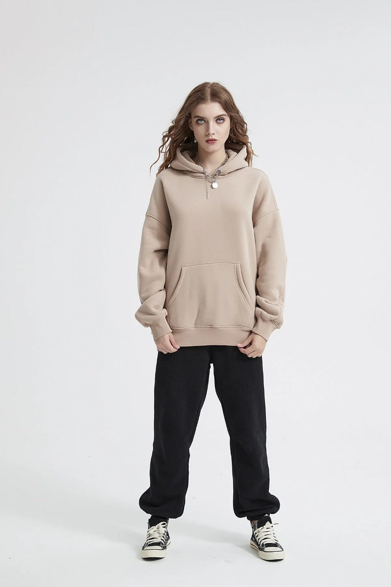 Solid Color Basic Women Hoodie