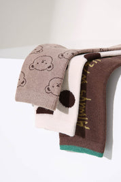 Polka Dot Bear Kids Socks