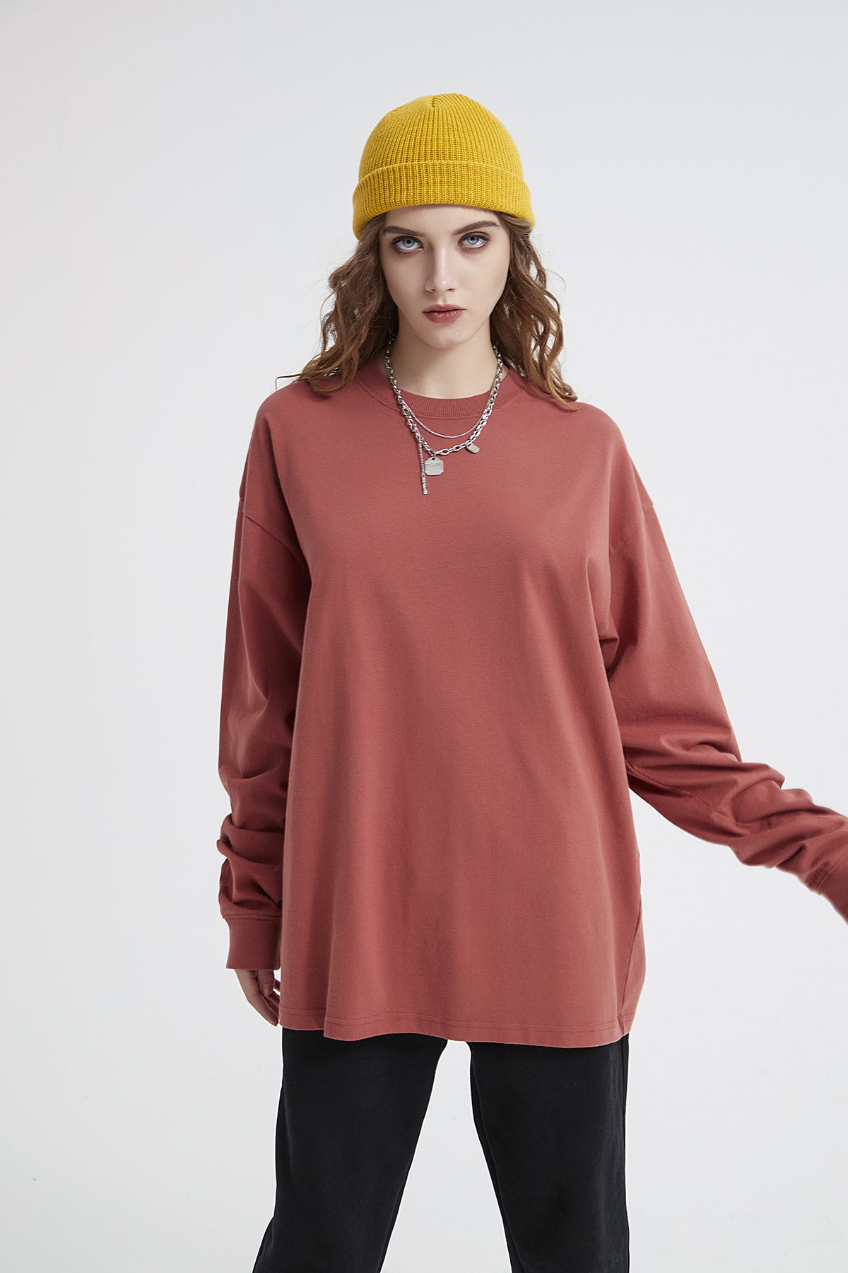 Washed Women Long Sleeve T-Shirt