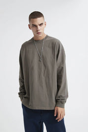 Washed Men Long Sleeve T-Shirt