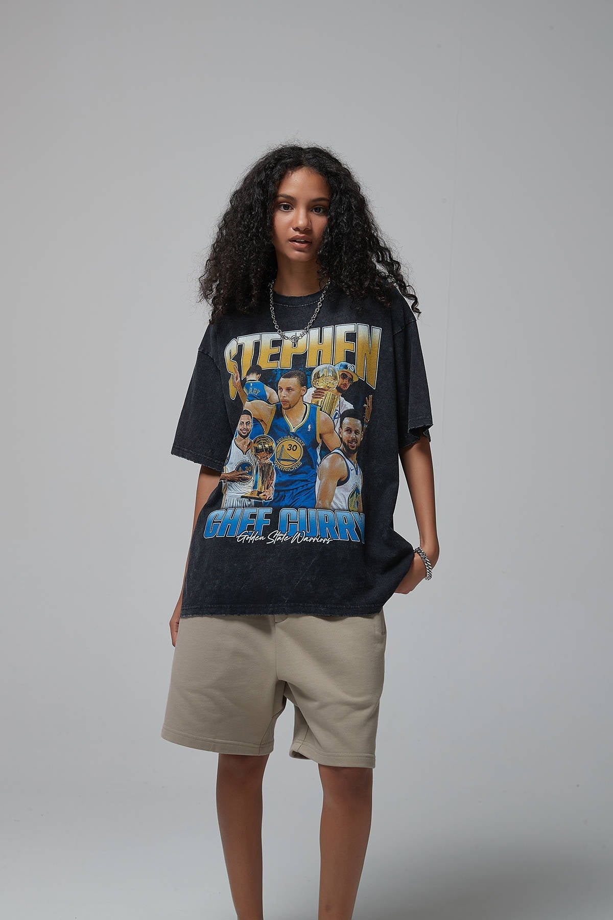 Chef Curry Print Women T-Shirt