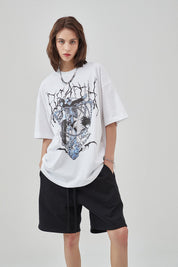 Grim Reaper Print Women T-Shirt