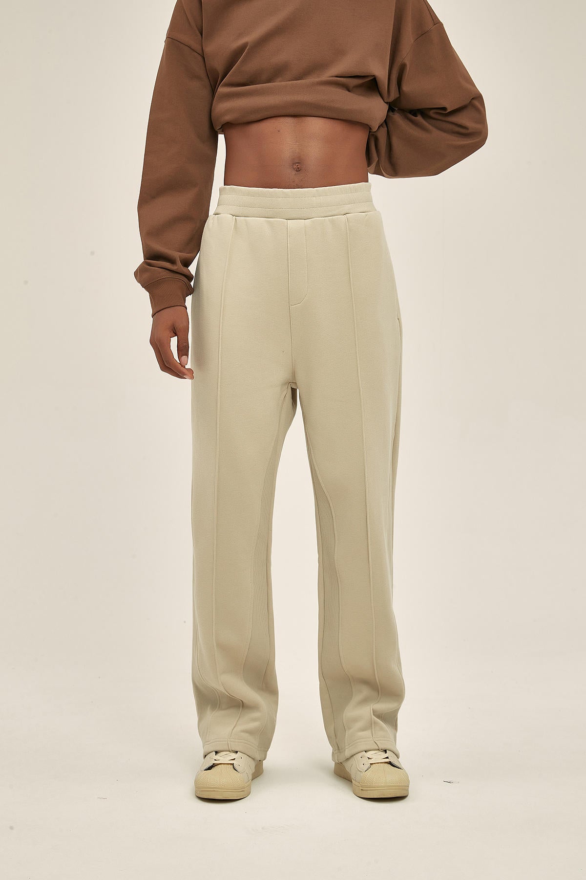 365G Straight Drawstring Loose Sports Men Pants