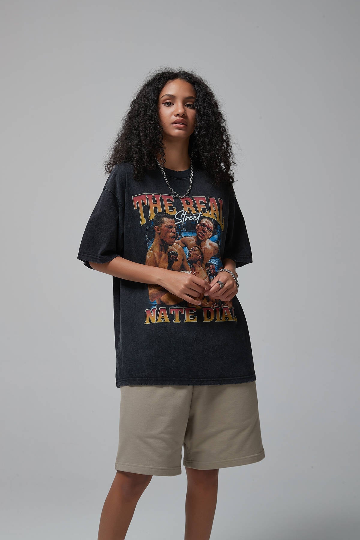 Nate Diaz Print Women T-Shirt