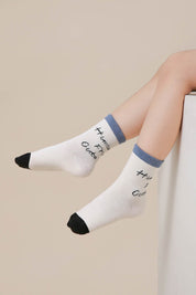 Graphic Letter Children Socks