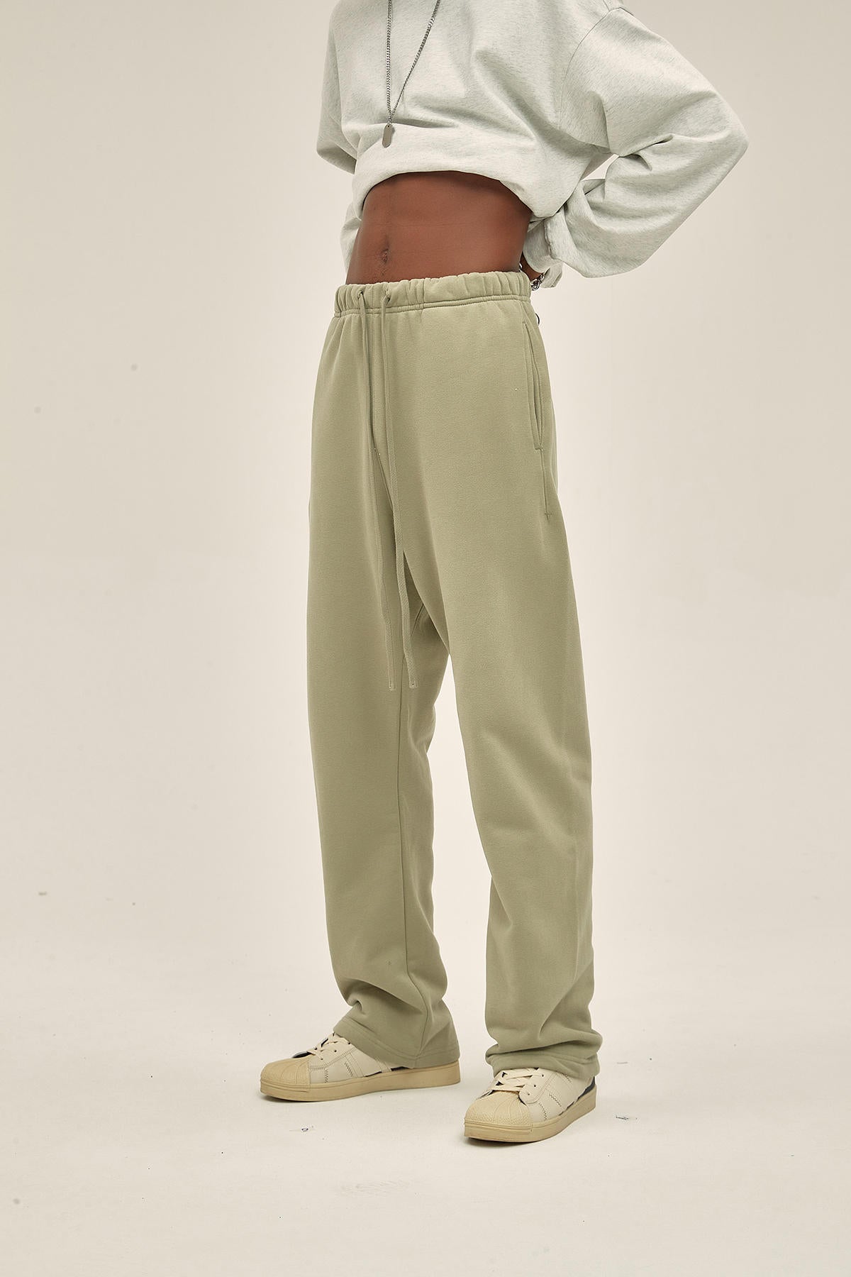 365G Drawstring Loose Sports Men Pants