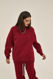 350G Fleece Women Long Sleeve Sweatshirt