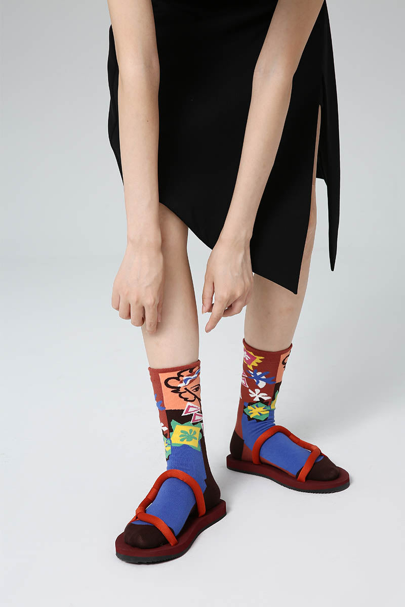 Abstract Character Women Socks
