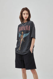 Nirvana Band Print Women T-Shirt
