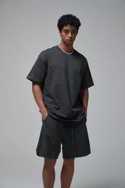 Pure Cotton Leisure T-shirt And Shorts Set