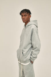 350G Fleece Zip Men Hoodie