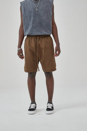 Loose Drawstring Track Men Shorts