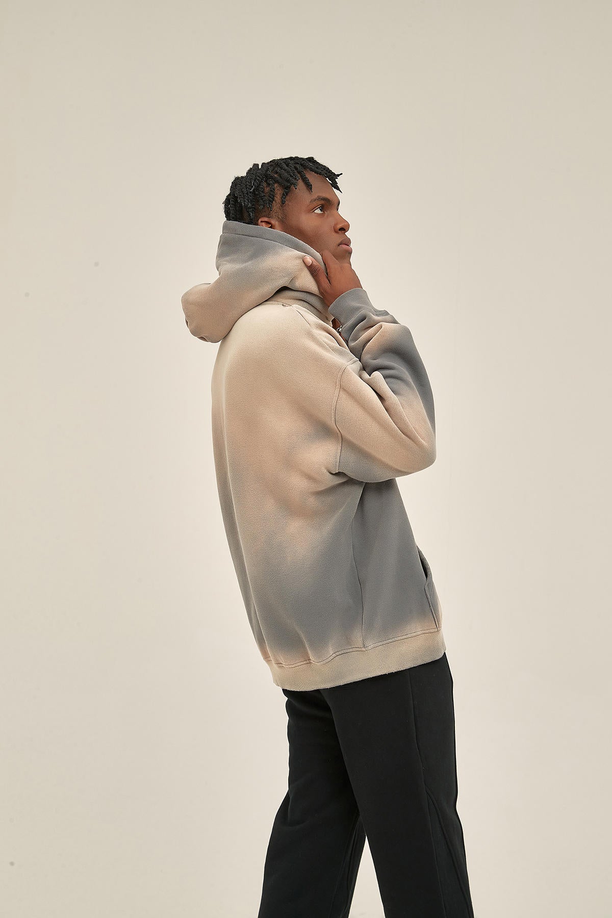 360G Dyed Washed Men Hoodie